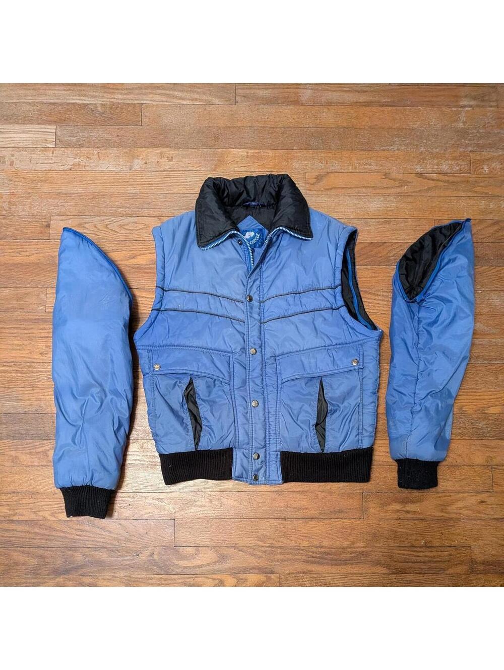 Vintage 1990s Arctic Circle Convertible Puffer Jacket Vest